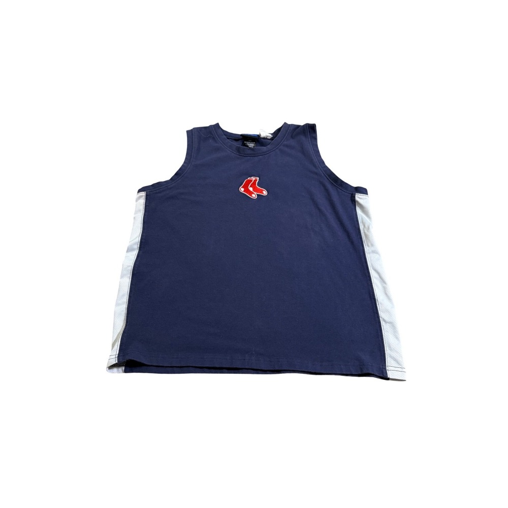 MLB Boston Red Sox Y2K Tank Top M Blue‎ Baseball Sporty Athleisure Summer M